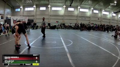 120 lbs Round 2 (10 Team) - Dalin Mendell, DWA vs Dylan Ilc, Lake WC