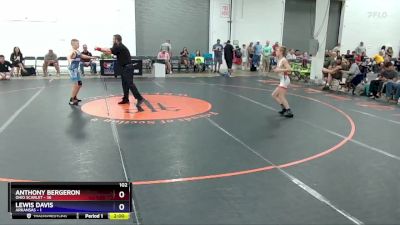 102 lbs Semis & 3rd Wb (16 Team) - Anthony Bergeron, Ohio Scarlet vs Lewis Davis, Arkansas