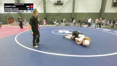Junior FK - 215 lbs Quarters - Garrett Lees, South West Washington Wrestling Club vs Nathaniel Salas, Tumwater Wrestling Club