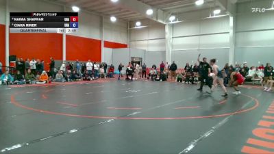 138 lbs Quarterfinal - Naima Ghaffar, Unattached vs Ciara Riner, Unattached