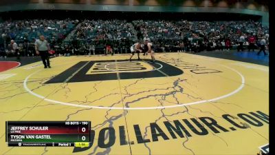 190 lbs Semifinal - Jeffrey Schuler, La Pine vs Tyson Van Gastel, Mazama