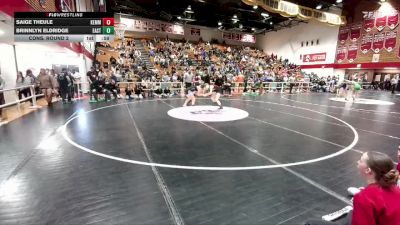 130 lbs Cons. Round 2 - Saige Theule, Kemmerer vs Brinnlyn Eldridge, Cheyenne East