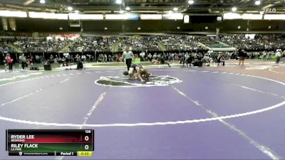 126 lbs Cons. Round 4 - Ryder Lee, Redmond vs Riley Flack, La Pine