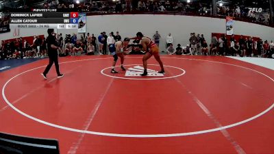 74 kg Cons. Round 4 - Dominick LaPier, Castleton RTC vs Allen Catour, Dubuque Wrestling Club