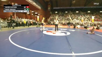 2A-132 lbs Champ. Round 1 - Kacey Mackay, Thermopolis vs Zavier Clifford, Big Piney