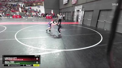 80 lbs Cons. Round 2 - Lincoln Ott, Sauk Prairie Wrestling Club vs Beau Ries, Sheboygan Falls Youth