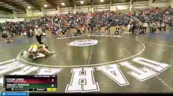 110 lbs Cons. Round 4 - Cyler Leeds, Canyon View Falcons vs Oakley Maddox, Brothers Of Steel