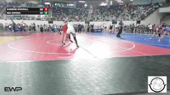 105 lbs Round Of 32 - Kambrie Woodall, Sperry HS Girls vs Mia Ortega, Tulsa Blue T Panthers