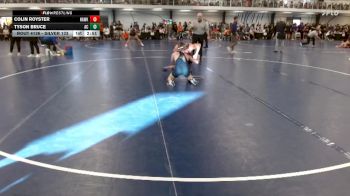 Silver 133 lbs Cons. Round 2 - Colin Royster, Hawkeye Community College vs Tyson Bruce, Augustana (IL)