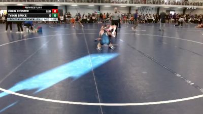 Silver 133 lbs Cons. Round 2 - Colin Royster, Hawkeye Community College vs Tyson Bruce, Augustana (IL)
