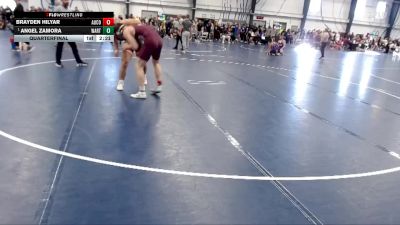 Silver 174 lbs Quarterfinal - Angel Zamora, Wartburg vs Brayden Hilyar, Augsburg College