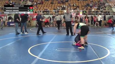 Round 1 - Charleigh Fraley, Huntington vs Piper Davidson, Chesapeake Youth Wrestling