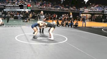 6A 135 lbs Semifinal - Landri Von Gonten, Conroe Woodlands College Park vs Josephine Clarke, Klein Oak