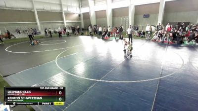 52 lbs Cons. Round 4 - Kenton Schwettman, Badlands Elite vs Desmond Ellis, Olympus Skyline