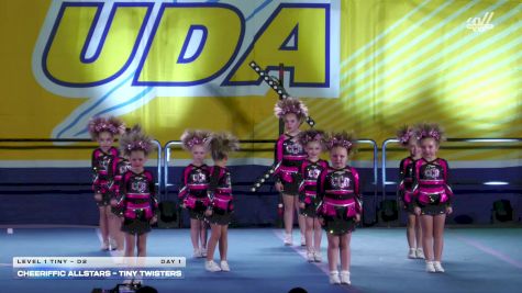 Cheeriffic Allstars - Tiny Twisters [2025 L1 Tiny - D2 Day 1] 2025 UCA Sevierville Showdown