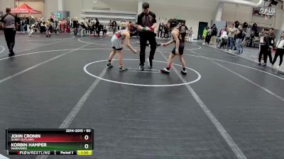 90 lbs Quarterfinal - John Cronin, Olney Outlaws vs Korbin Hamper, Warhawks