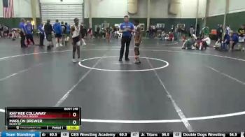 108 lbs Cons. Round 3 - Khy`ree Collaway, Sherman Challengers vs Marlon Brewer, Ready RP