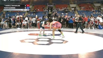 170 lbs Champ. Rd Of 64 - Isabella McFarlane, Florida vs Faith Klabenes, Nebraska