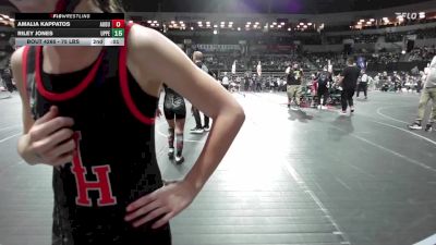 90 lbs Quarterfinal - Raegan Marks, Morris Hills Wrestling Club vs Keira Cunningham, Upper Township