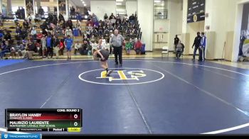 122 lbs Cons. Round 2 - Braylon Hanby, Stanhope Elmore vs Maurizio Laurente, Montgomery Catholic Prep School