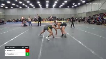 135 lbs Consolation - Beau Priest, Bakersfield Drillers vs Tony Macaluso, Pueblo County