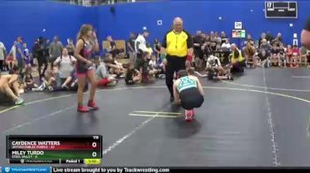 116 lbs Round 5 (6 Team) - Miley Turdo, Steel Valley vs Caydence Watters, Untouchables Purple