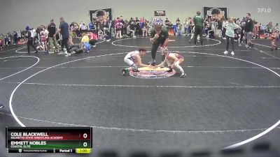 54 lbs Round 3 - Cole Blackwell, Palmetto State Wrestling Academy vs Emmett Nobles, Coastal Elite