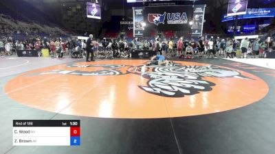 165 lbs Rnd Of 128 - Clark Wood, NV vs Zeke Brown, AR