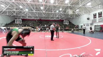 125 lbs Cons. Round 2 - Ernesto Sanchez, East Los Angeles College vs Martin Lopez, Cuesta