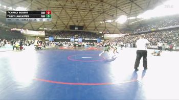 Girls 2A 115 lbs Cons. Round 4 - Lilly Lancaster, Port Angeles (Girls) vs Charly Eggert, Sehome (Girls)