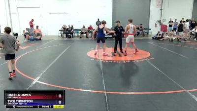 136 lbs 2nd Place Match (8 Team) - Lincoln James, Ohio Red vs Tyce Thompson, Oklahoma Red