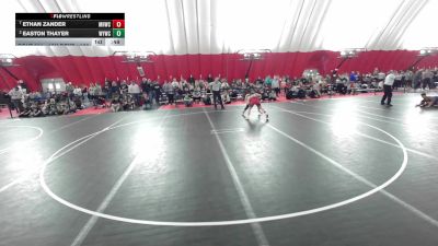 12U Boys - 108 lbs Cons. Round 3 - Easton Thayer, Waterford Youth Wrestling Club vs Ethan Zander, Mt. Horeb Wrestling Club
