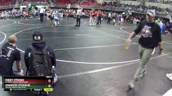 115 lbs Round 3 - Mikey Strong, DC West Youth Wrestling vs Emerson Stuchlik, Wahoo Wrestling Club