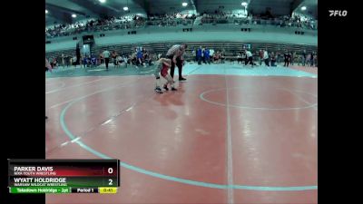 50B Cons. Round 3 - Wyatt Holdridge, Warsaw Wildcat Wrestling vs Parker Davis, Nixa Youth Wrestling