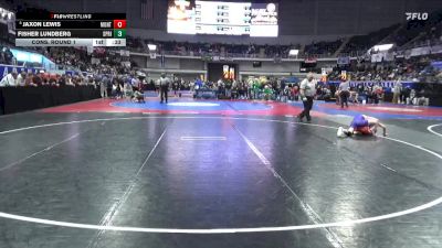 5A 106 lbs Cons. Round 1 - Jaxon Lewis, Montevallo vs Fisher Lundberg, Springville