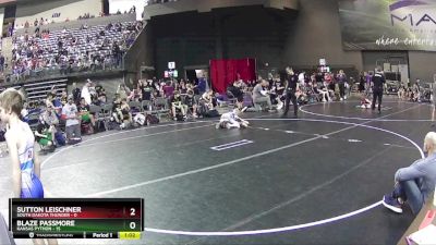 70 lbs Round 2 (4 Team) - Blaze Passmore, Kansas Python vs Sutton Leischner, South Dakota Thunder