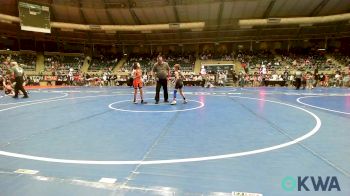 73 lbs Consi Of 8 #1 - Easton Pollard, Piedmont vs Bear Kent, Pawhuska Elks Takedown