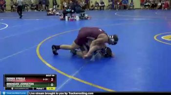 125 lbs Quarterfinal - Derek Steele, Augsburg University vs Brendan Johnston, Wheaton College (Illinois)