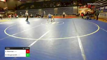 133 lbs Round Of 16 - Ethan Bowman, Unattached-South Dakota State vs Beau Klingensmith, Unattached