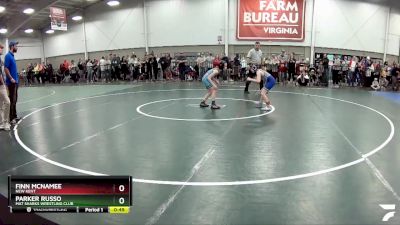 63 lbs Cons. Round 3 - Parker Russo, Mat Sharks Wrestling Club vs Finn McNamee, New Kent