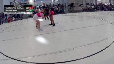 148 lbs 3rd Place Match - Isabel Reyes Castillo, Lincoln High Girls vs Jocelyn Inget, Nebraska Wrestling Academy