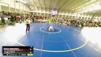 92 lbs Round 3 (4 Team) - Royce Hernandez, Sanderson Wrestling Academy vs Tyler Tuttle, Mat Demons