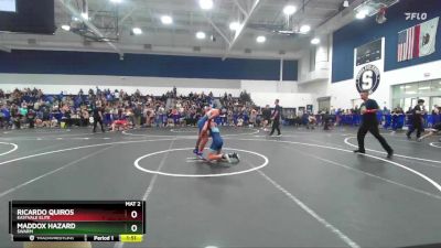 106 lbs Champ. Round 2 - Ricardo Quiros, Eastvale Elite vs Maddox Hazard, Swarm