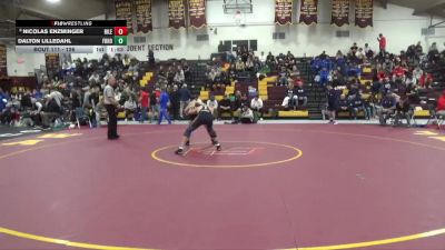 126 lbs Champ. Round 2 - Dalton Lilledahl, Francis Howell vs Nicolas Enzminger, Bismarck Legacy