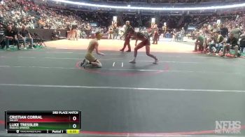 132-3A 3rd Place Match - Luke Tressler, Pagosa Springs vs Cristian Corral, Valley