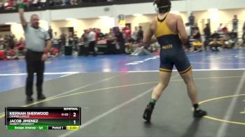 184 Freshman/Soph Semifinal - Kiernan Sherwood, Campbellsville vs Jacob Jimenez, Averett University