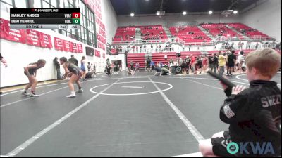 98 lbs 3rd Place - Julianna Poff, Harrah Little League Wrestling vs Sophia Stephens, F-5 Grappling