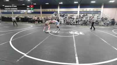 190 lbs Consi Of 16 #2 - Demetri Clark, Temecula Valley HS vs Calvin Harding, Westlake HS