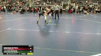 95 lbs Cons. Round 3 - Grayson Styskal, Big Red Wrestling vs Colton Schultz, Callan Wrestling Academy