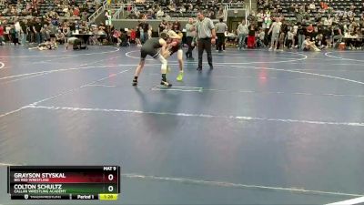 95 lbs Cons. Round 3 - Grayson Styskal, Big Red Wrestling vs Colton Schultz, Callan Wrestling Academy